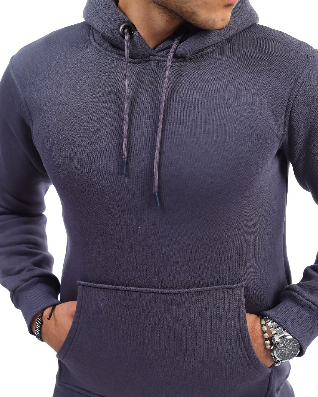 Sudadera con capucha para hombre - Gris - Solo Casual Wear